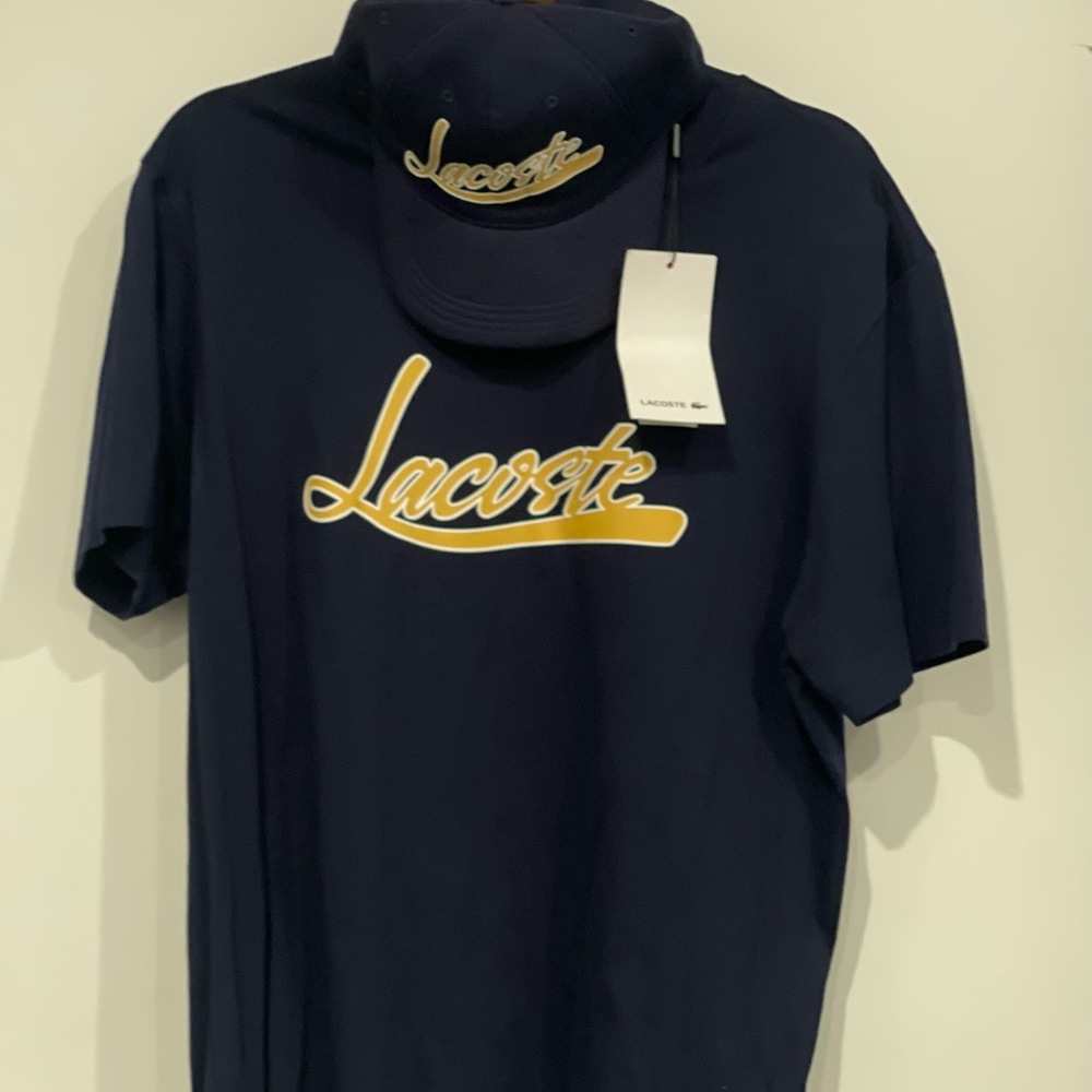 Lacoste T-shirt and brand new hat